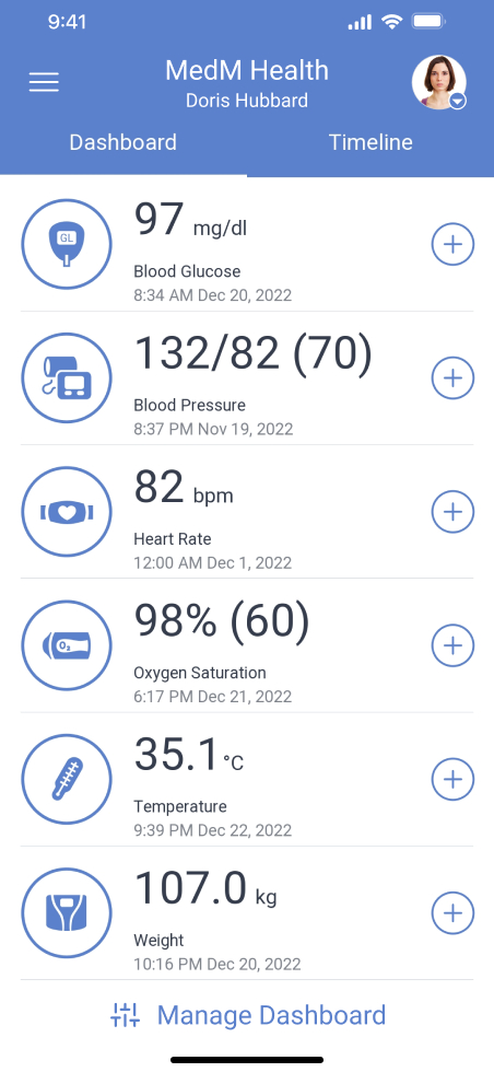 MedM Weight - body weight recording and monitoring app for connected smart  scales
