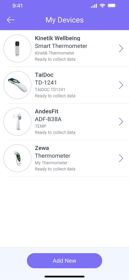 Smart Thermometer Apps : Thermometer App